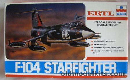 ESCI 1/72 Lockheed F-104G or F-104S - Italian AF 53 Stormo 21 Gruppo CIO Cameri / West German MFG1 Marine / RCAF 104 Sq / Belgium 10th Fighter Bomber Wing, 8243 plastic model kit